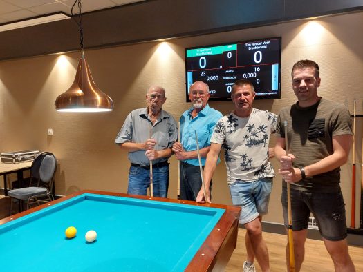 2023 07 20 Finale met Marinus Ravenshorst, Jan Flier, Frits Altena en Tim van der Veen